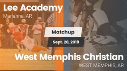 Matchup: Lee Academy vs. West Memphis Christian  2019