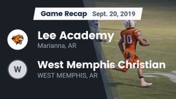 Recap: Lee Academy  vs. West Memphis Christian  2019