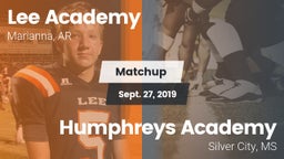 Matchup: Lee Academy vs. Humphreys Academy 2019