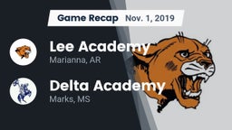 Recap: Lee Academy  vs. Delta Academy  2019