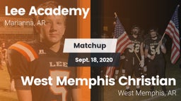 Matchup: Lee Academy vs. West Memphis Christian  2020