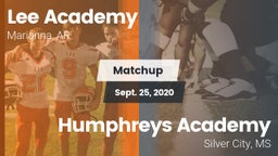 Matchup: Lee Academy vs. Humphreys Academy 2020