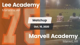 Matchup: Lee Academy vs. Marvell Academy  2020