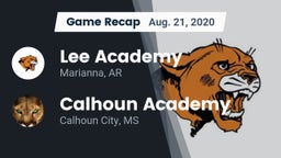 Recap: Lee Academy  vs. Calhoun Academy 2020