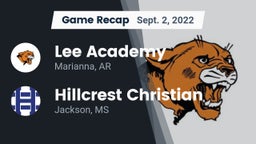 Recap: Lee Academy  vs. Hillcrest Christian  2022