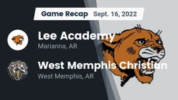 Recap: Lee Academy  vs. West Memphis Christian  2022