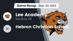 Recap: Lee Academy  vs. Hebron Christian School 2022