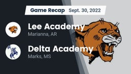 Recap: Lee Academy  vs. Delta Academy  2022