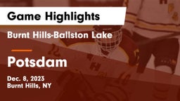 Burnt Hills-Ballston Lake  vs Potsdam Game Highlights - Dec. 8, 2023