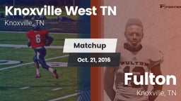 Matchup: Knoxville West vs. Fulton  2016