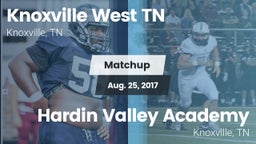 Matchup: Knoxville West vs. Hardin Valley Academy  2017