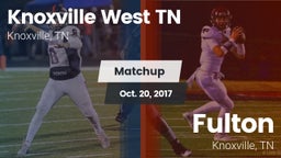 Matchup: Knoxville West vs. Fulton  2017