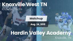 Matchup: Knoxville West vs. Hardin Valley Academy 2018