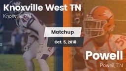 Matchup: Knoxville West vs. Powell  2018