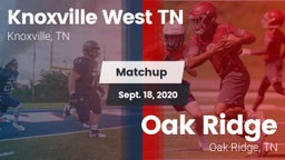 Matchup: Knoxville West vs. Oak Ridge  2020