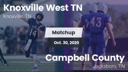 Matchup: Knoxville West vs. Campbell County  2020