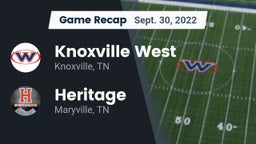 Recap: Knoxville West  vs. Heritage  2022