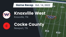 Recap: Knoxville West  vs. Cocke County  2022