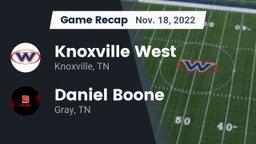 Recap: Knoxville West  vs. Daniel Boone  2022