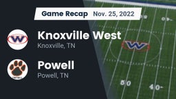 Recap: Knoxville West  vs. Powell  2022