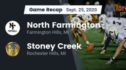 Recap: North Farmington  vs. Stoney Creek  2020