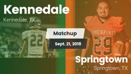 Matchup: Kennedale vs. Springtown  2018