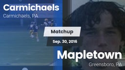 Matchup: Carmichaels vs. Mapletown  2016