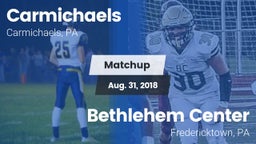 Matchup: Carmichaels vs. Bethlehem Center  2018