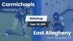 Matchup: Carmichaels vs. East Allegheny  2018