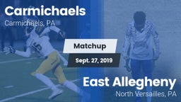 Matchup: Carmichaels vs. East Allegheny  2019