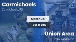 Matchup: Carmichaels vs. Union Area  2019