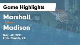 Marshall  vs Madison  Game Highlights - Nov. 30, 2021