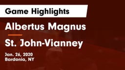 Albertus Magnus  vs St. John-Vianney  Game Highlights - Jan. 26, 2020