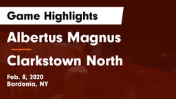 Albertus Magnus  vs Clarkstown North  Game Highlights - Feb. 8, 2020