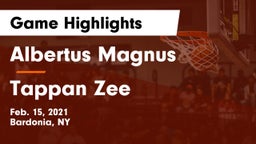 Albertus Magnus  vs Tappan Zee  Game Highlights - Feb. 15, 2021