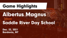 Albertus Magnus  vs Saddle River Day School Game Highlights - Dec. 22, 2021