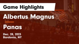 Albertus Magnus  vs Panas  Game Highlights - Dec. 28, 2023