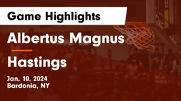 Albertus Magnus  vs Hastings  Game Highlights - Jan. 10, 2024
