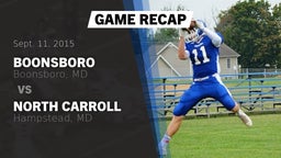 Recap: Boonsboro  vs. North Carroll  2015