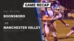 Recap: Boonsboro  vs. Manchester Valley  2016