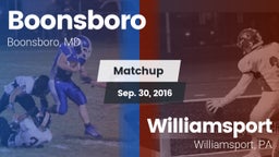 Matchup: Boonsboro vs. Williamsport  2016