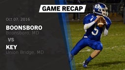 Recap: Boonsboro  vs. Key  2016