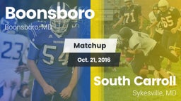 Matchup: Boonsboro vs. South Carroll  2016