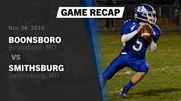 Recap: Boonsboro  vs. Smithsburg  2016