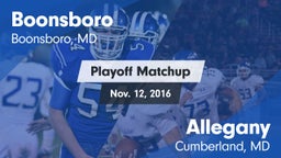 Matchup: Boonsboro vs. Allegany  2016