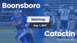 Matchup: Boonsboro vs. Catoctin  2017