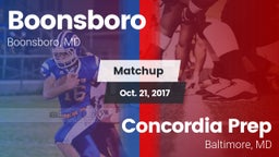 Matchup: Boonsboro vs. Concordia Prep  2017