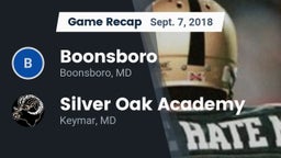 Recap: Boonsboro  vs. Silver Oak Academy  2018