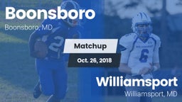 Matchup: Boonsboro vs. Williamsport  2018