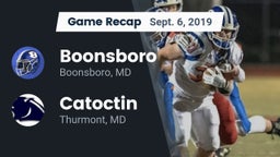 Recap: Boonsboro  vs. Catoctin  2019